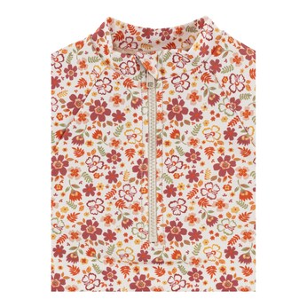 Bade-T-Shirt mit UV-Schutz Blumen