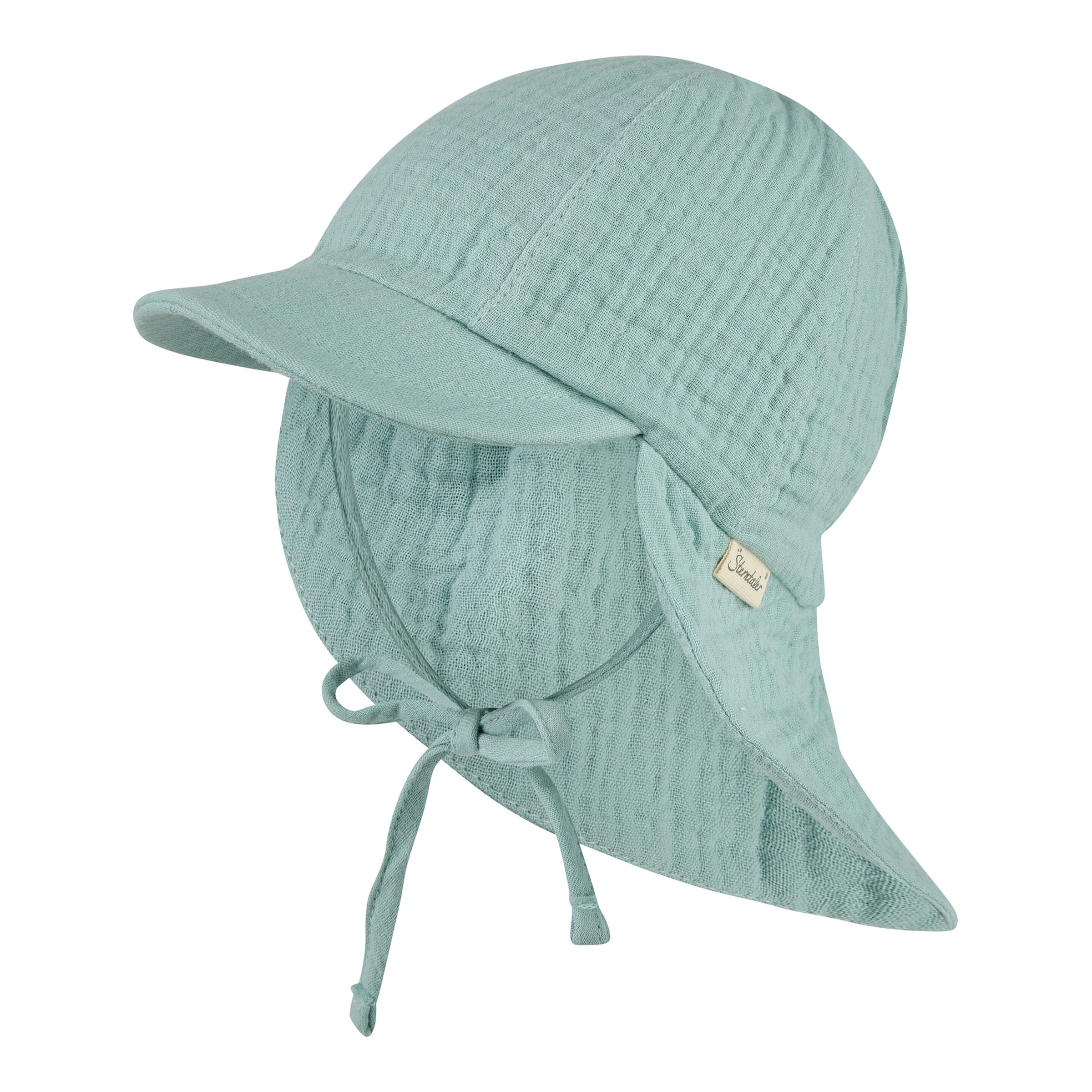 Sterntaler Musselin-Schirmmütze mit Nacken- und UV-Schutz