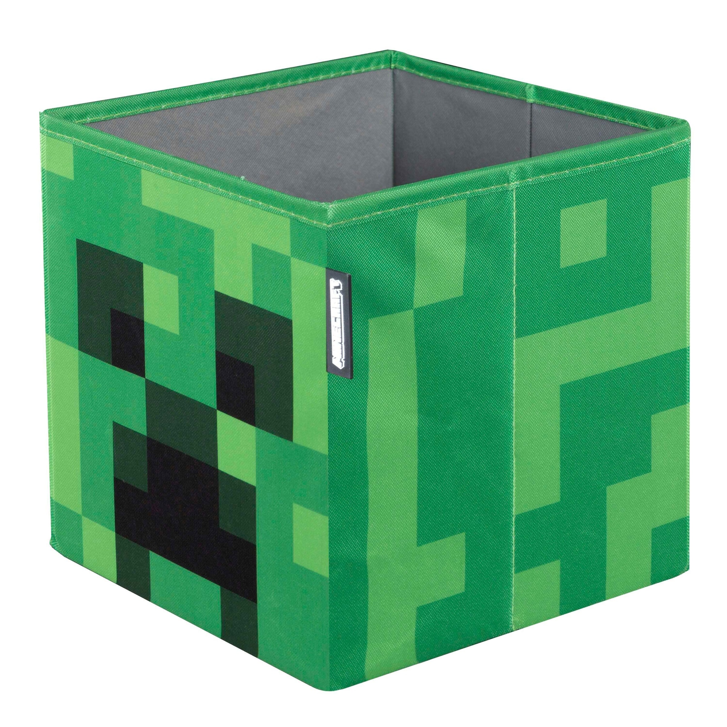 Roba Stoffboxen 2er Set, faltbar, Creeper und Holzbox, Canvas Minecraft