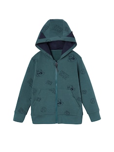 Jungen Kapuzensweatjacke mit Ohren und Recycling-Polyester