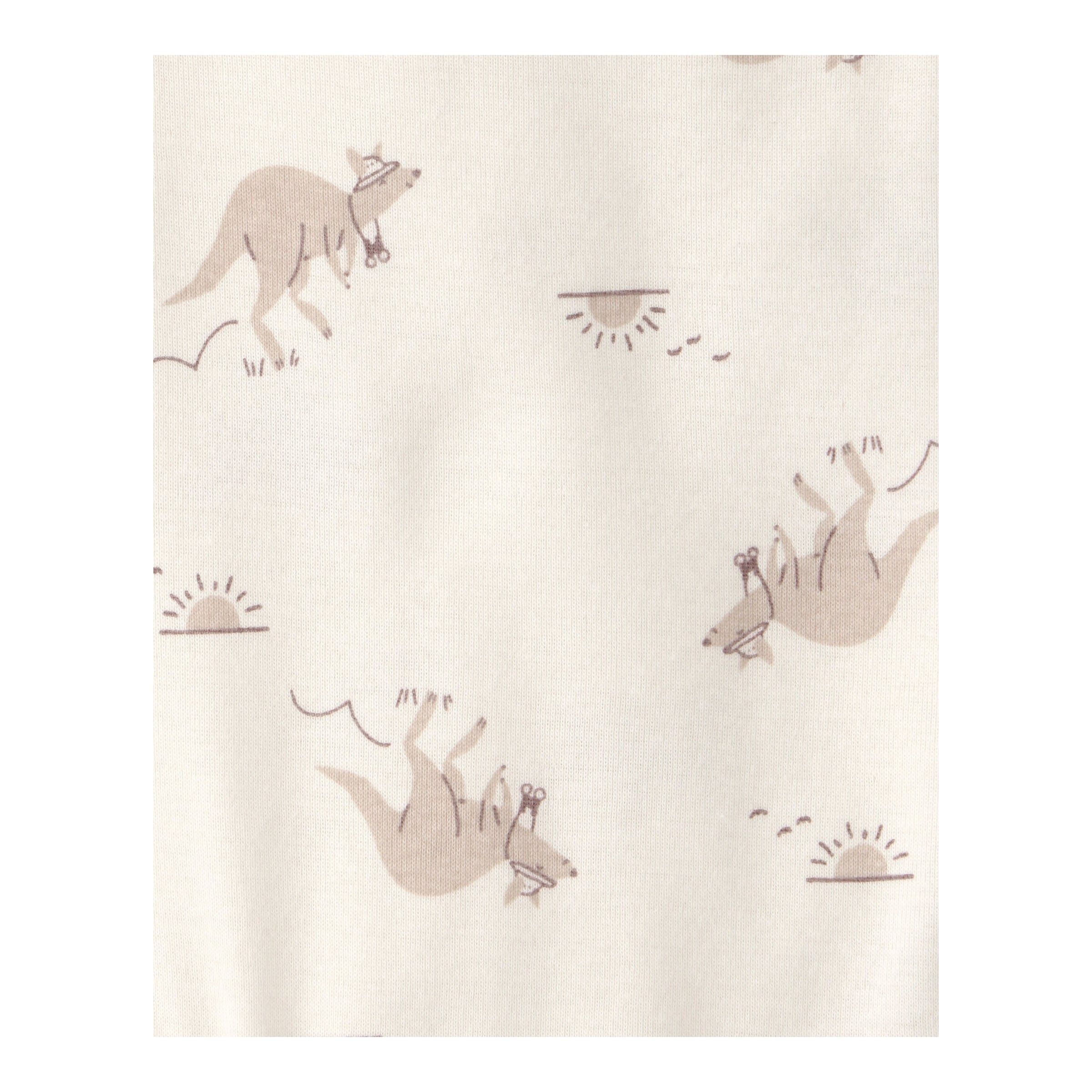 3-tlg. Set Body ohne Arm, T-Shirt und Shorts Safari