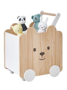Kinderzimmer Fahrbare Spielzeugkiste, Teddy