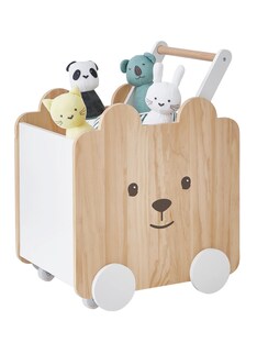 Kinderzimmer Fahrbare Spielzeugkiste, Teddy