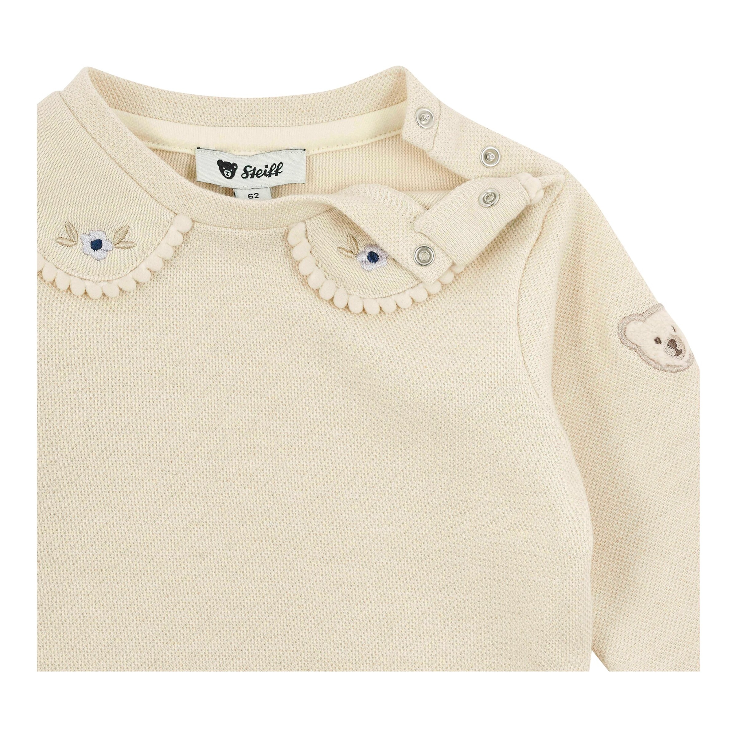 Sweatshirt mit Bubikragen Struktur