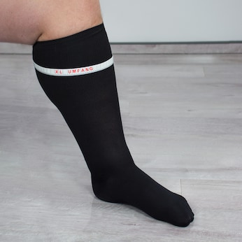 XXL Reisestrümpfe schwarz Gr. 36-38, DP