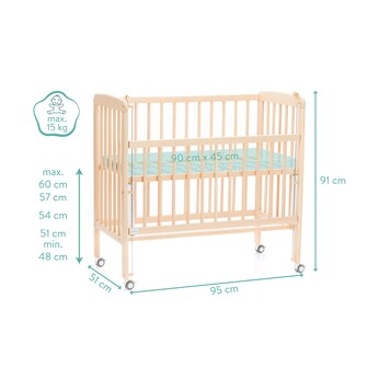 Beistellbett Nino 90x45 cm