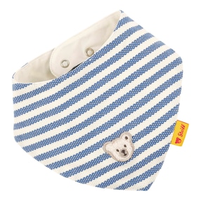 Foulard réversible rayures ours relief