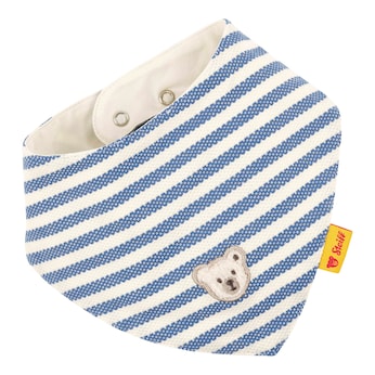 Foulard réversible rayures ours relief