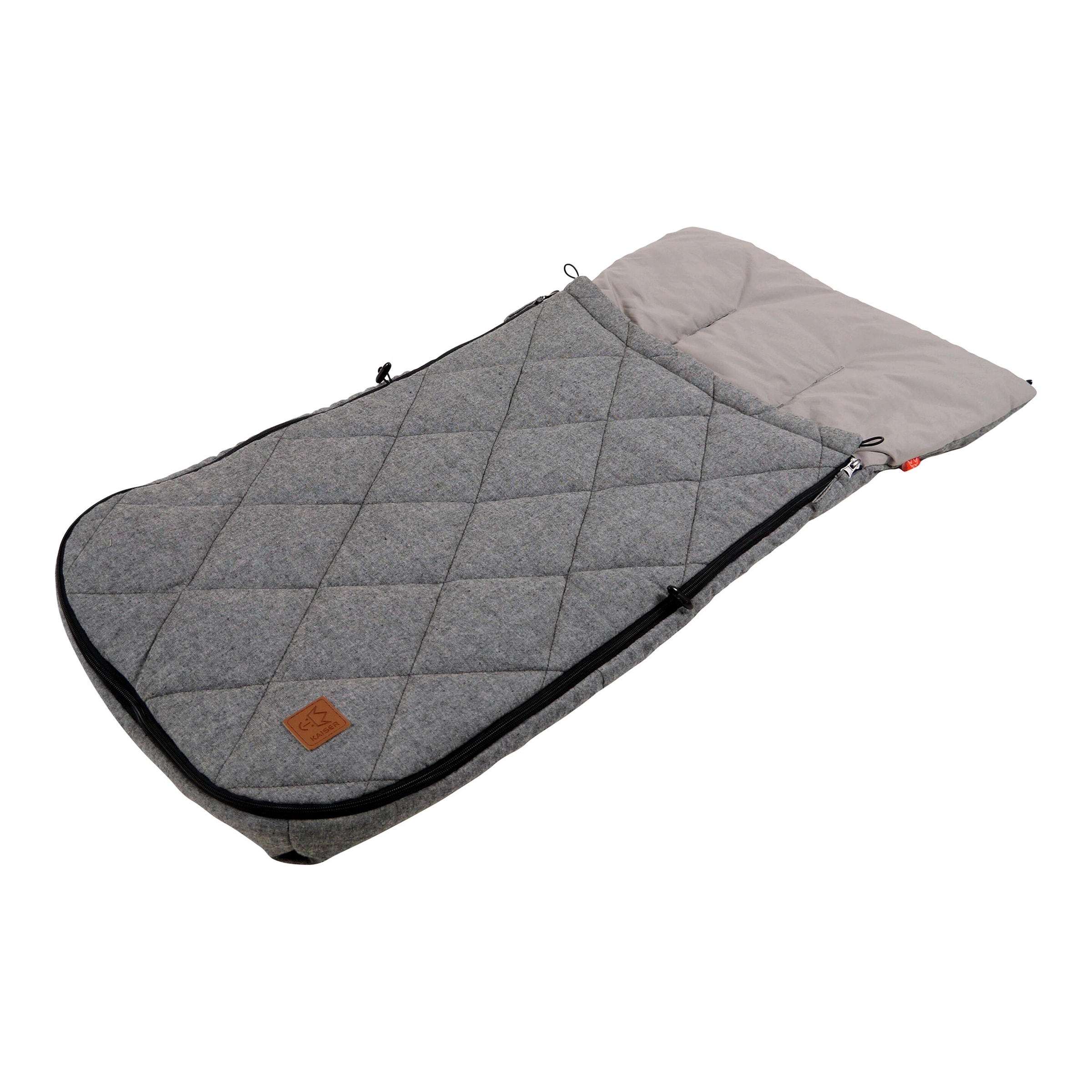 Kaiser Sommer-Fußsack Nikko für Kinderwagen, Buggy grau