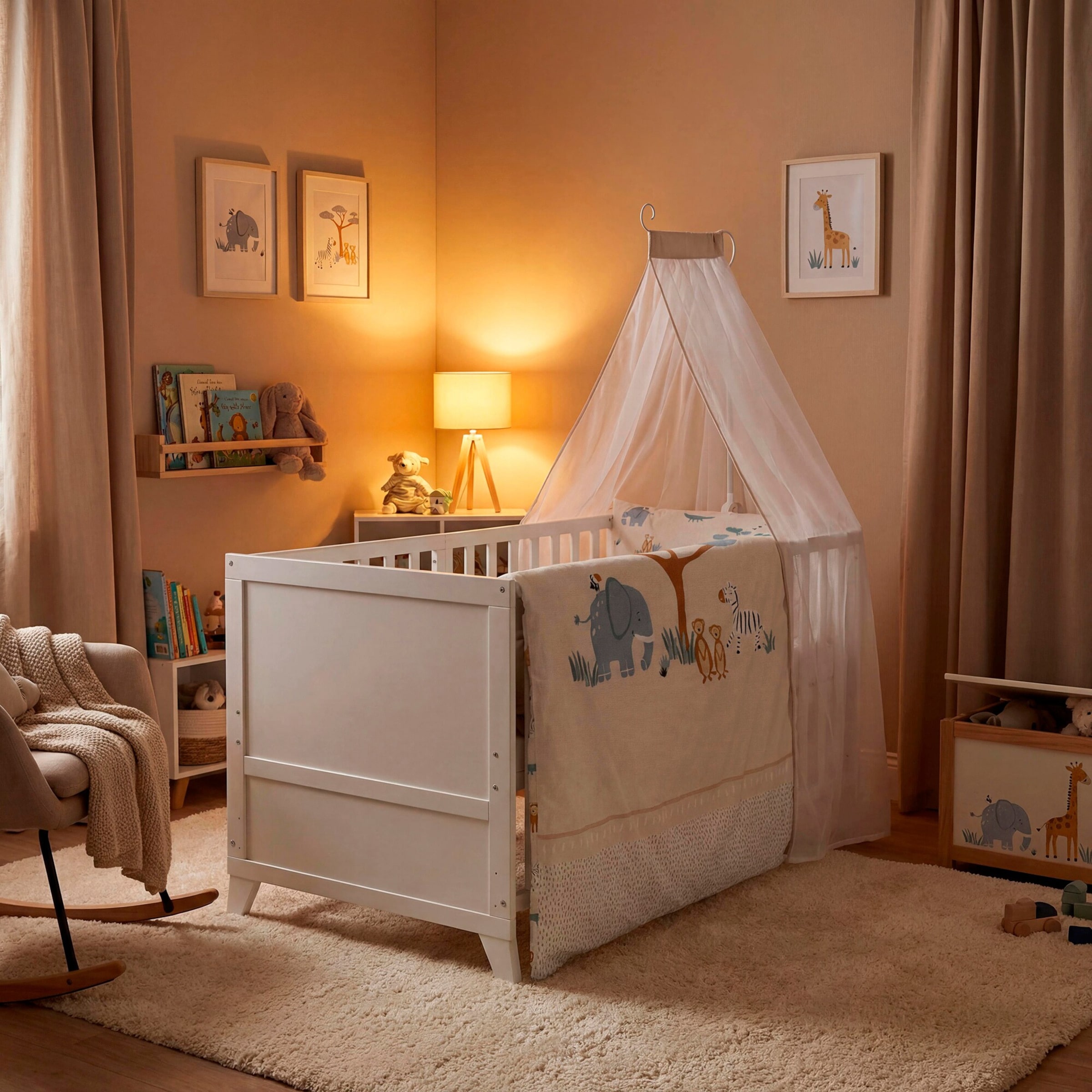Roba Kinderbettset, 70 x 140 cm Savanna Friends