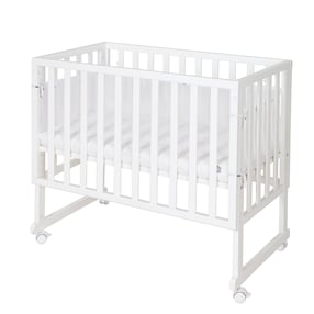 Stuben- & Beistellbett 3in1 mit Barriere  Sternenzauber grau 