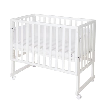 Stuben- & Beistellbett 3in1 mit Barriere  Sternenzauber grau 