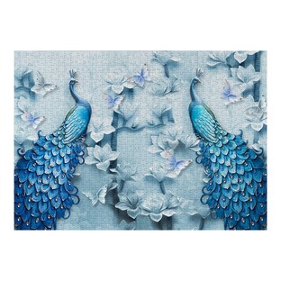 Puzzle "Blue Peacocks", 1000 pièces