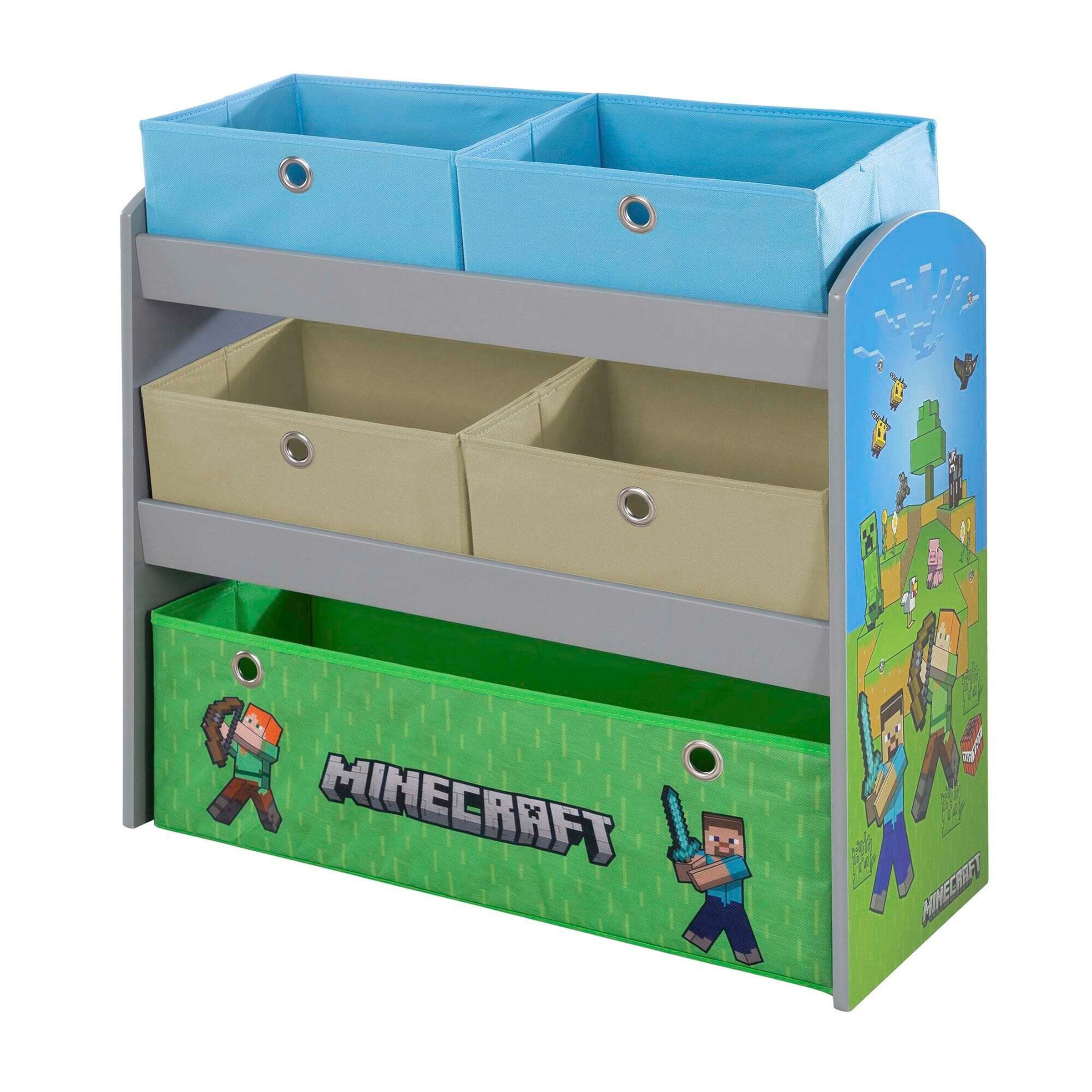 Roba Spielregal mit Stoffboxen Minecraft