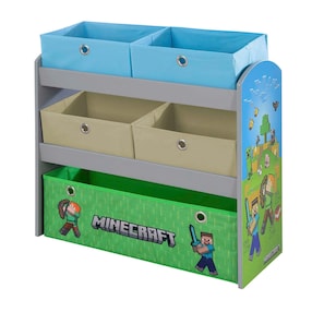 Spielregal mit Stoffboxen MINECRAFT 