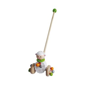 Rassel Schieberad - Schiebespielzeug Lauflernhilfe Für