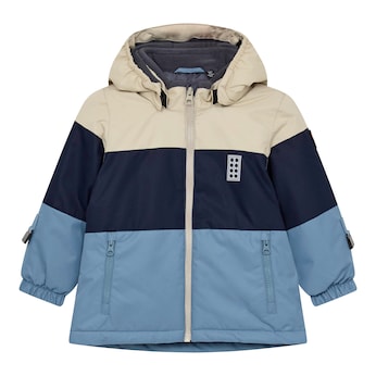 Winterjacke mit abnehmbarer Kapuze LWJER Colorblock
