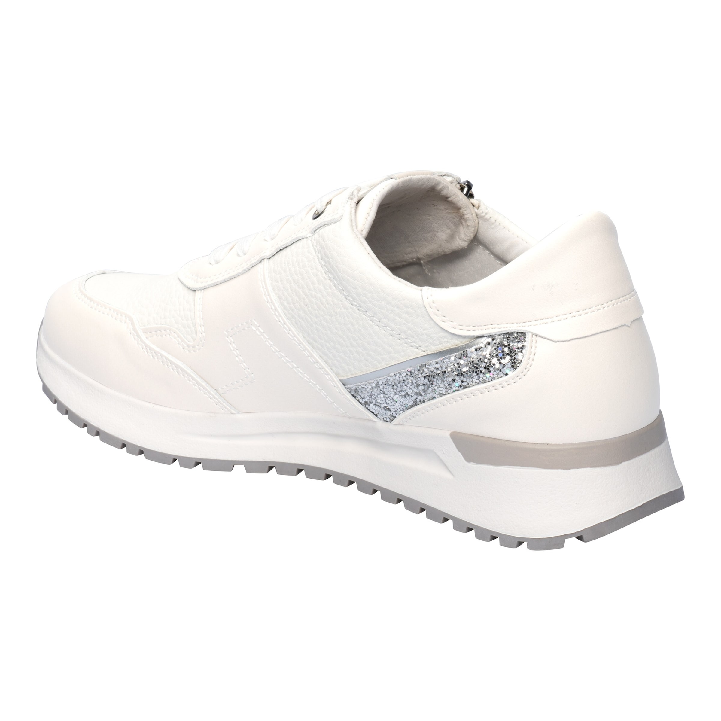 Leder-Komfortsneaker "Glitzer"