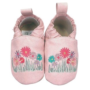 Kinderschuhe RecyStep Blumen rosa