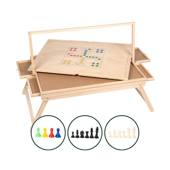 Table de puzzle avec couvercle plateau de jeu + lumière LED avec ensemble de pions