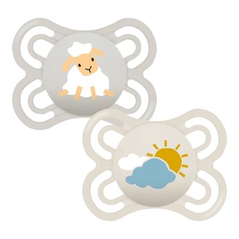 2er-Pack Schnuller Perfect Silikon, 0-6M