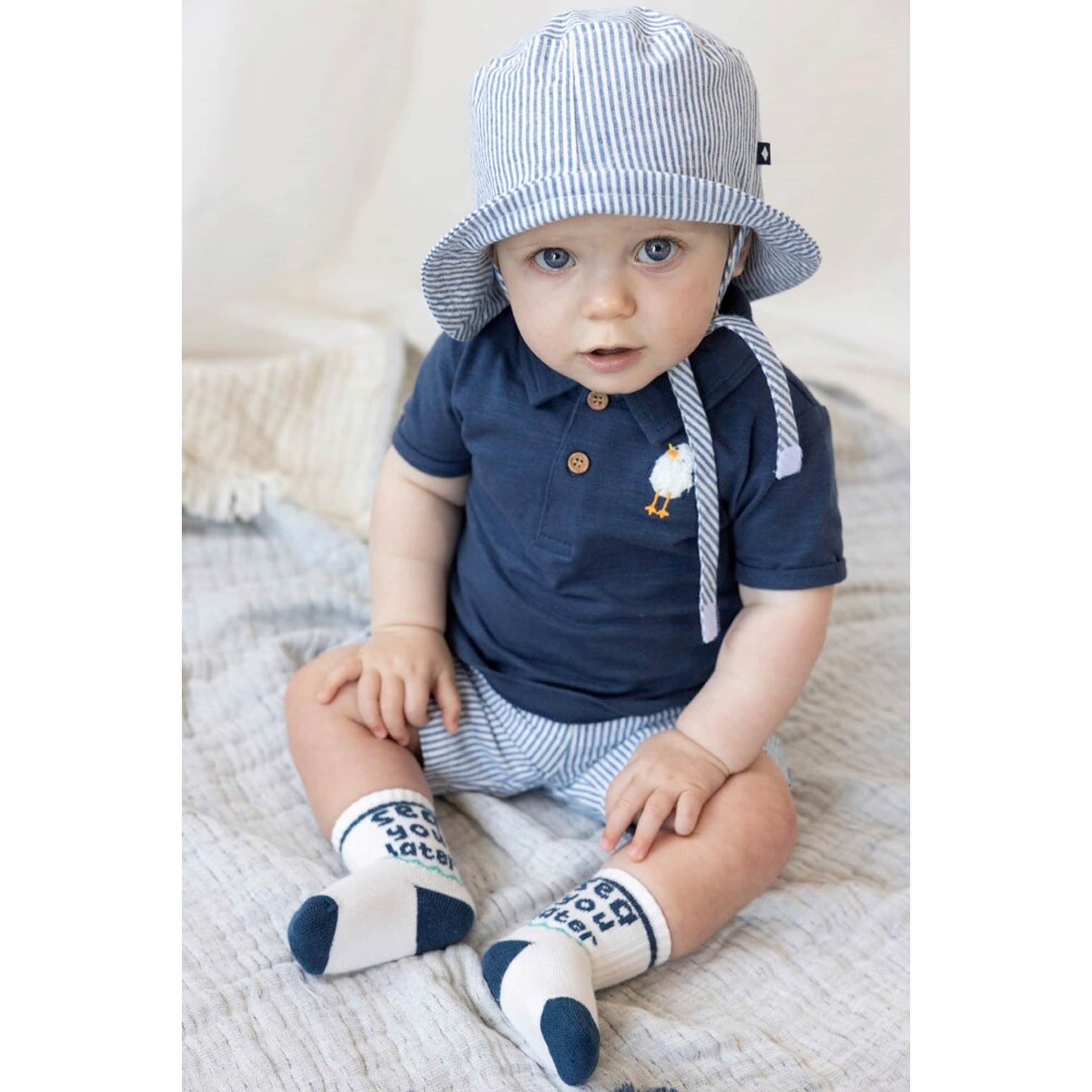 Thumbnail - Feetje Web-Shorts mit Taschen Ringel