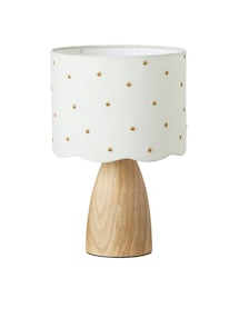 Nachttischlampe mit Tupfen-Stickerei, Kinderzimmer