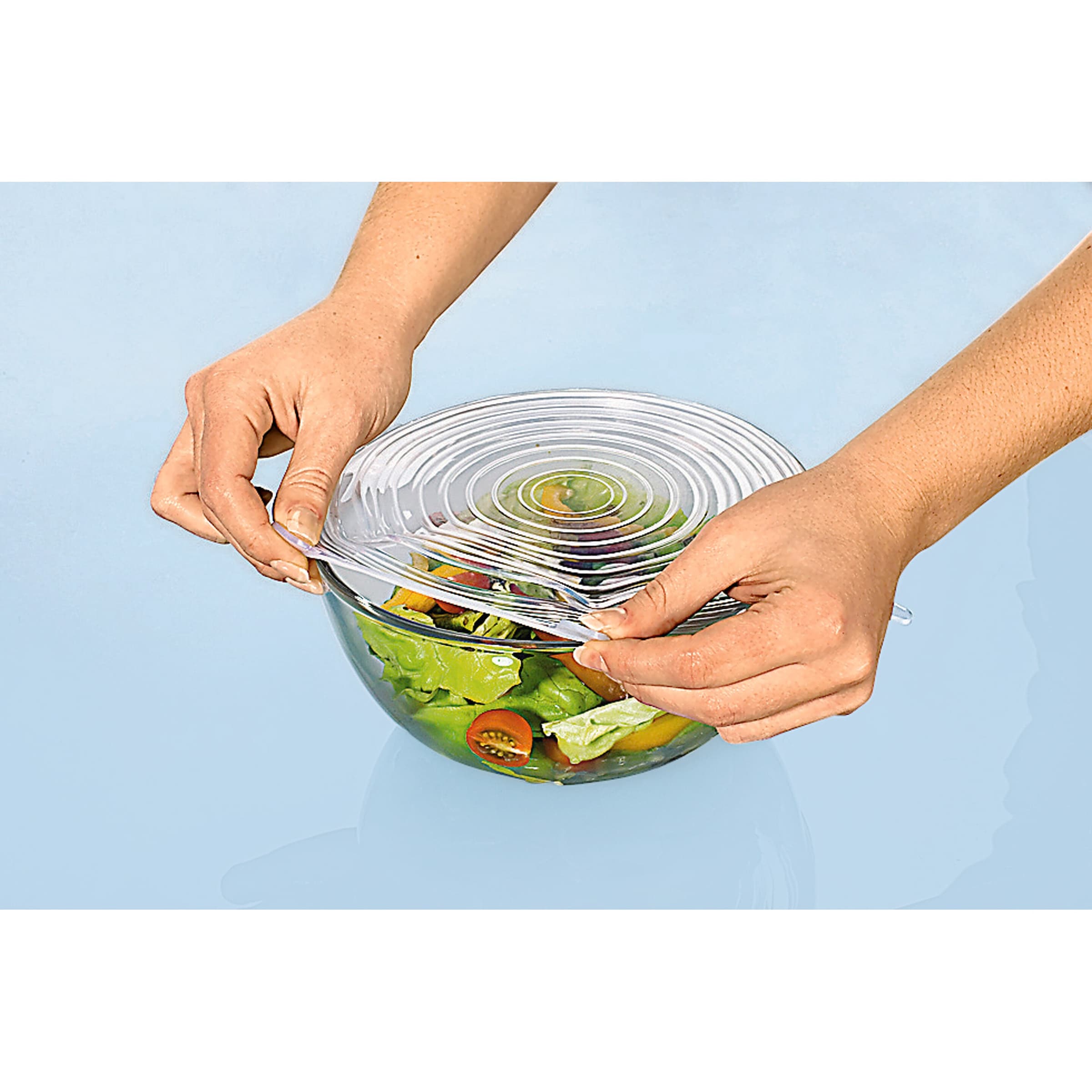 Silikon-Flexi-Deckel, 6 Stück