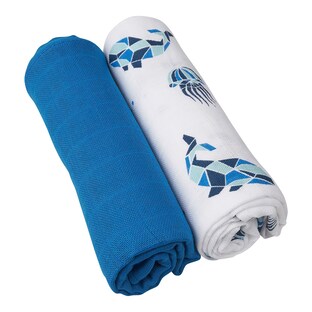 2er-Pack Bio-Mullwindeln 70x70cm