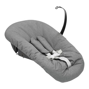 Bundle Treppenhochstuhl Eiche inkl. Newbornset deep grey & Babyset