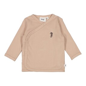 Wickelshirt langarm Seepferdchen Rippqualität