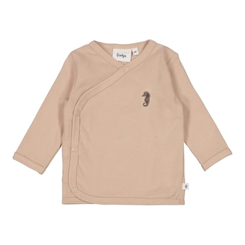Wickelshirt langarm Seepferdchen Rippqualität