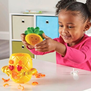 Spielset mit Ananas - Gesichtsausdrücke lernen