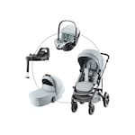 Produkt Kombikinderwagen SMILE 5Z STYLE Travel-Set inkl. Babyschale BABY-SAFE PRO i-SIZE und Isofix-Basis VARIOBASE 5Z
