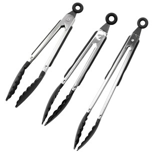 3tlg. Kochzangen Set, 21/28/35 cm
