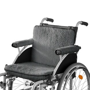 Coussin pour fauteuil roulant 3 pièces en laine vierge
