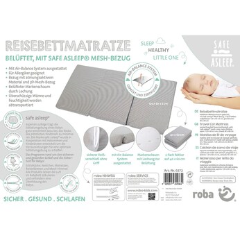 Reisebettmatratze Air, 60x120 cm  safe asleep®
