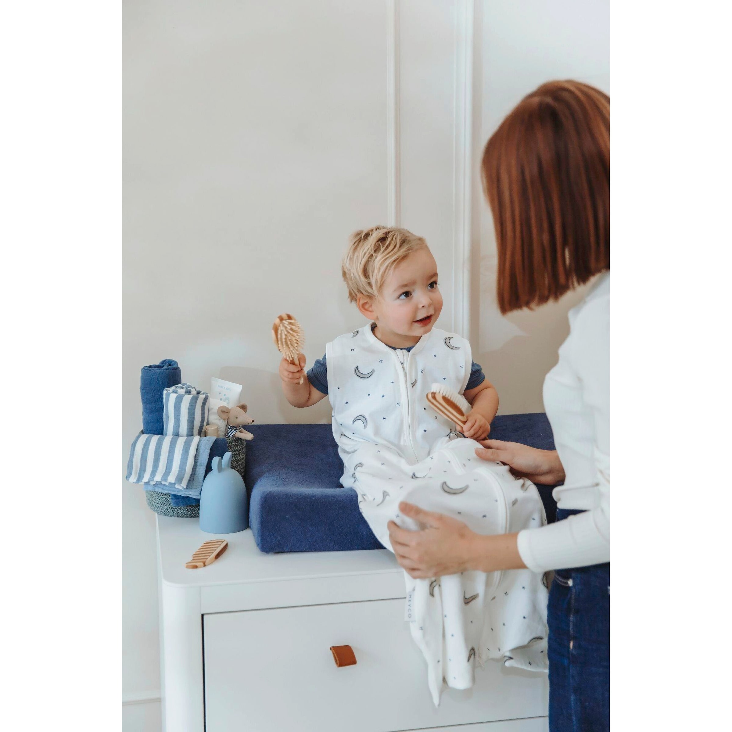 2er-Pack Wickelauflagenbezug Frottee 50x70 cm