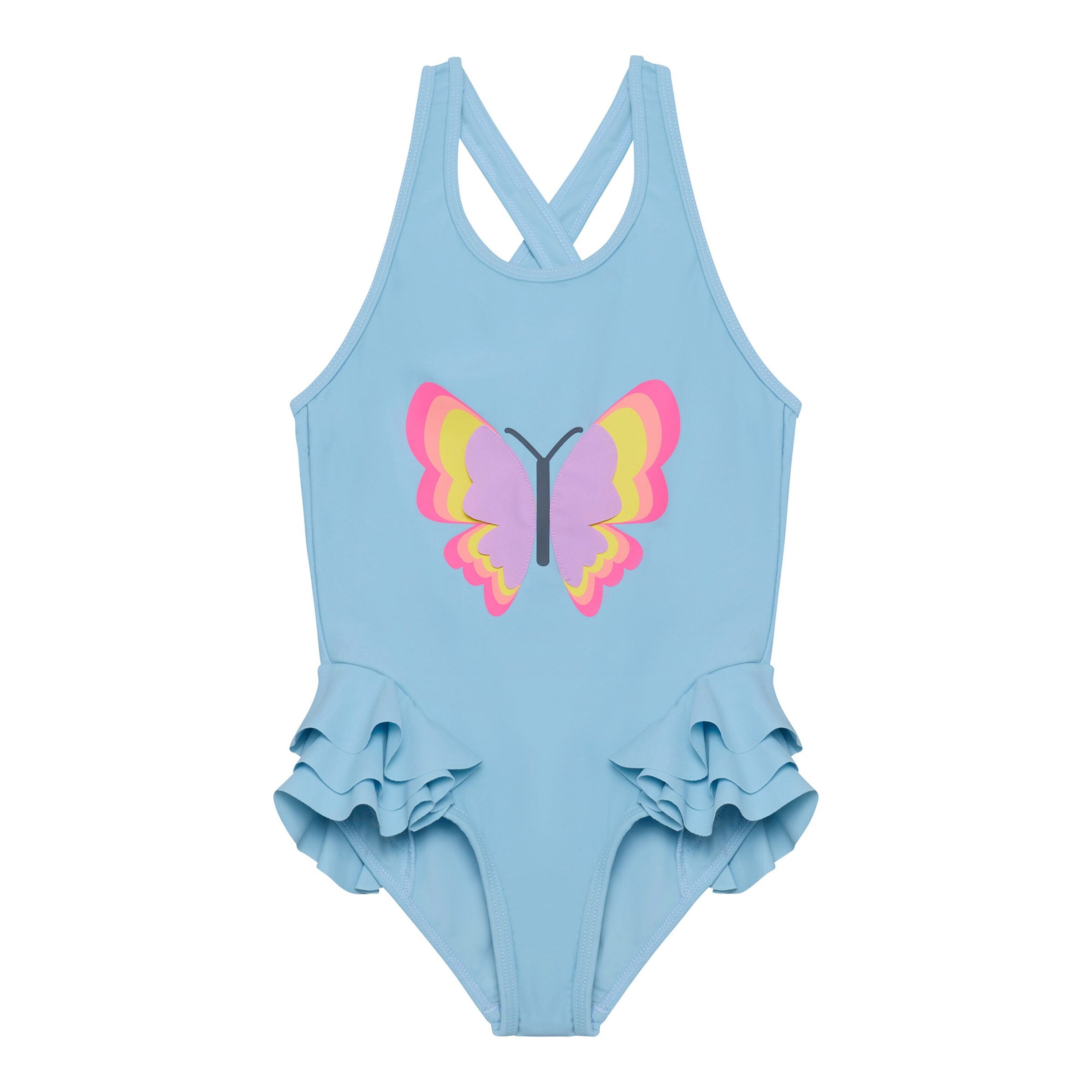 Colorkids Badeanzug Rüschen Schmetterling