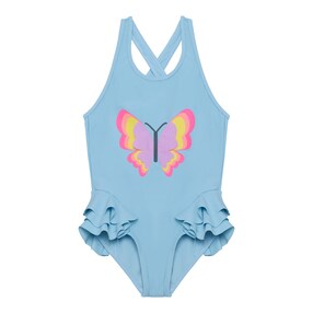 Maillot de bain ruchés papillon