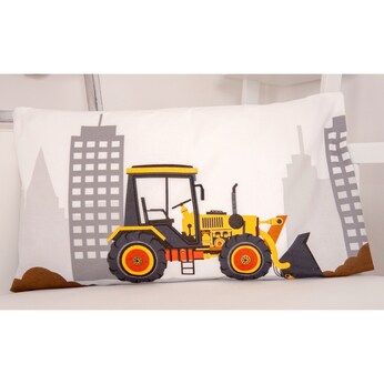 Flanell-Bettwäsche Baustelle 40x60 / 100x135 cm