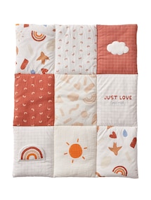 Baby Spieldecke/ Laufstalleinlage HAPPY SKY Bio-Baumwolle