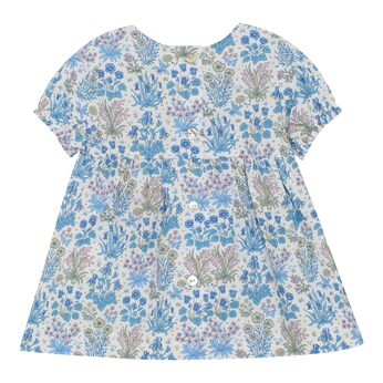 Liberty-Kleid kurzarm Blumen