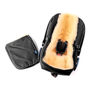 Babyschale Lammfell-Fußsack Maxi