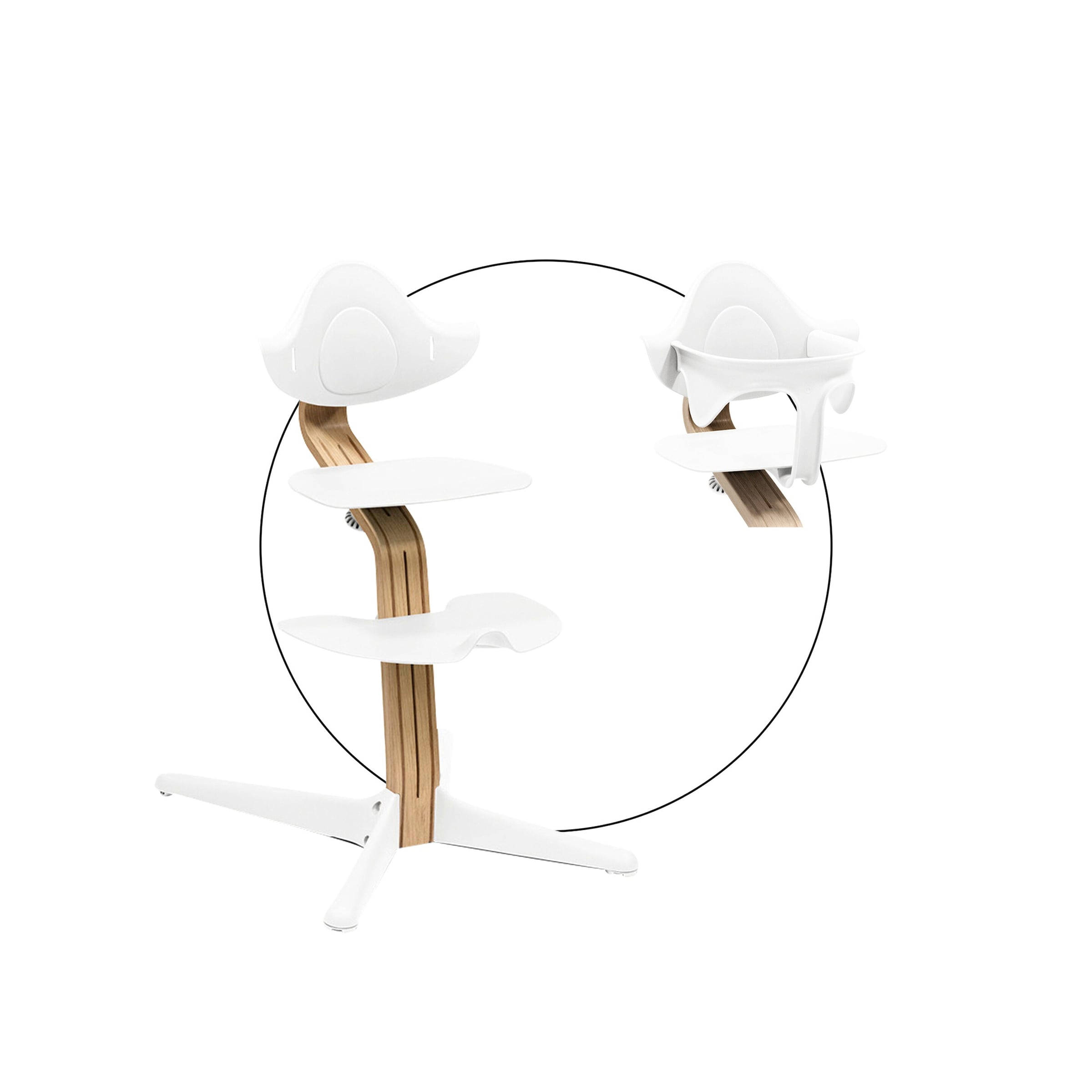 Stokke® Nomi Bundle Hochstuhl Eiche inkl. Babyset