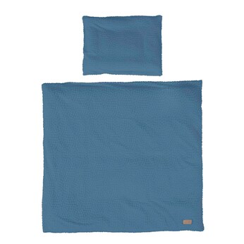 Wiegenset 2-teilig 'Seashells' indigo 