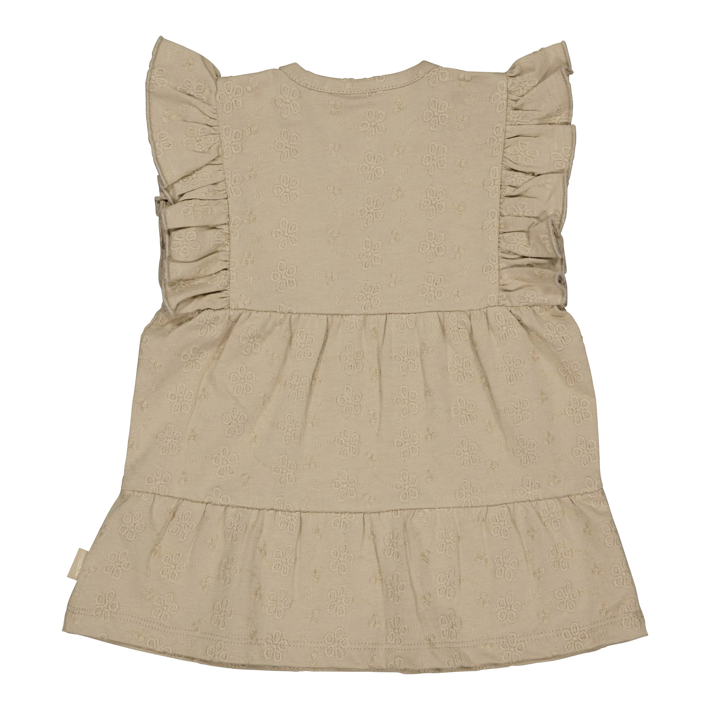 Levv Webkleid mit Flügelarm Blumenstickerei