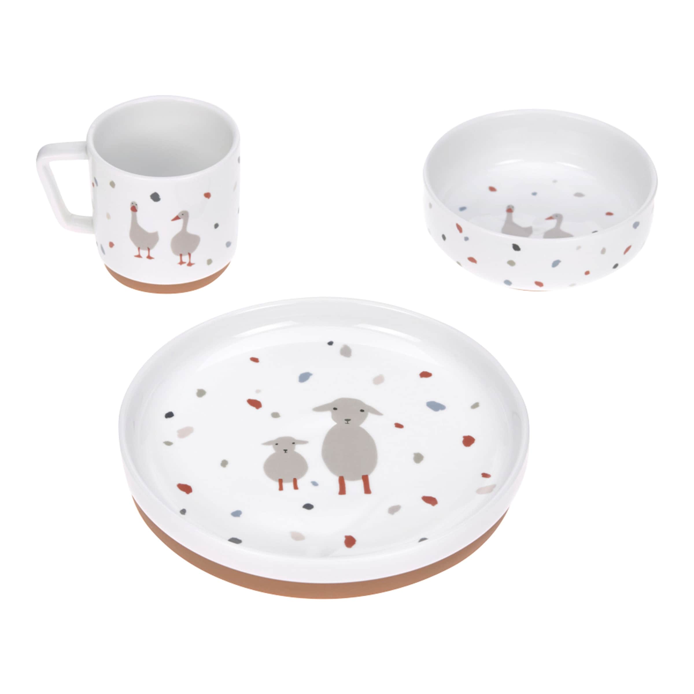 Lässig 3-tlg. Geschirrset Porzellan
