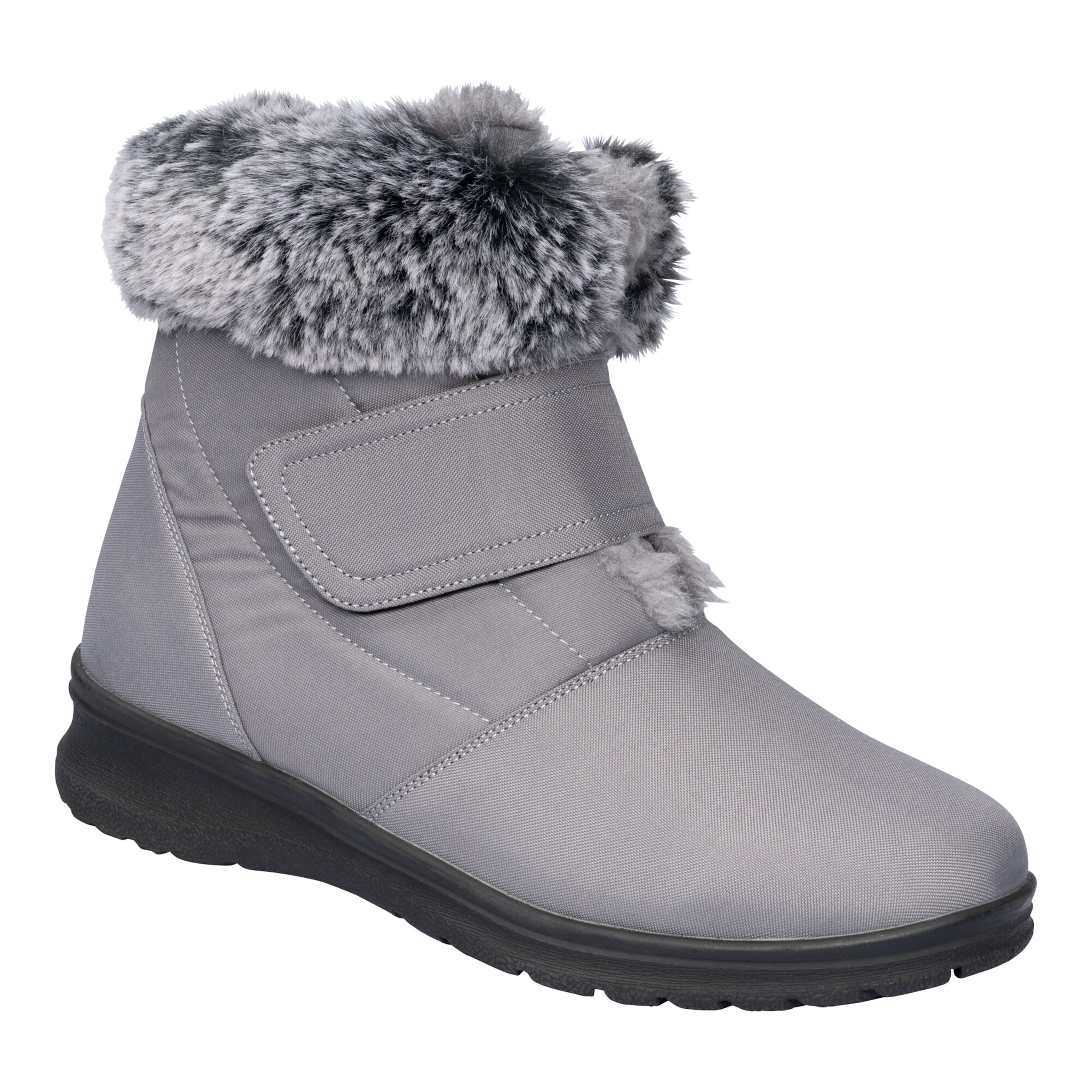 Winterstiefelette mit Spikes und Klett „Monika“