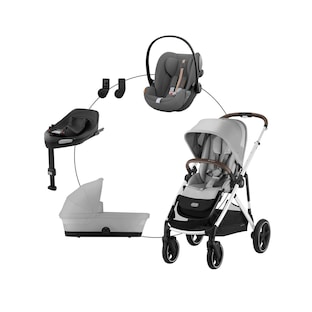 Kombikinderwagen Gazelle S Travel-Set inkl. Babyschale Cloud G i-Size und Isofix-Basis Base G